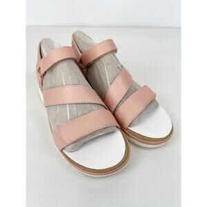 Ryka Womens Elite Size 10 M Faux Leather Strappy Sandals Shoes Adjustable New